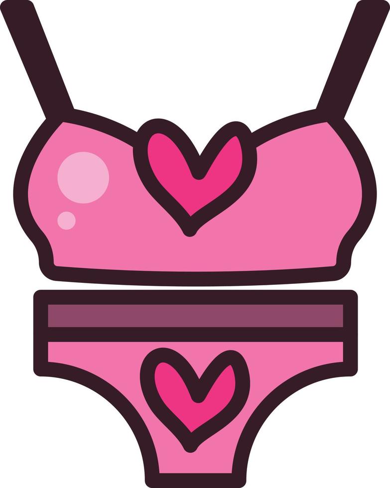 bikini vektorillustration på en transparent bakgrund. symboler av högsta kvalitet. vektor linje platt färgikon för koncept och grafisk design.