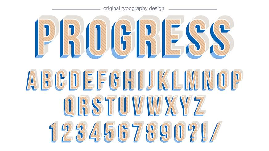 Djärvkanten blå typografi design vektor