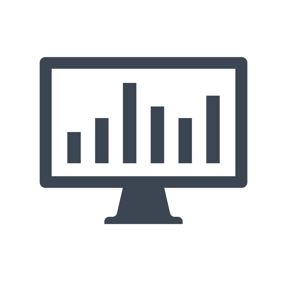 onlinemarknadsföring rapportikon vektor