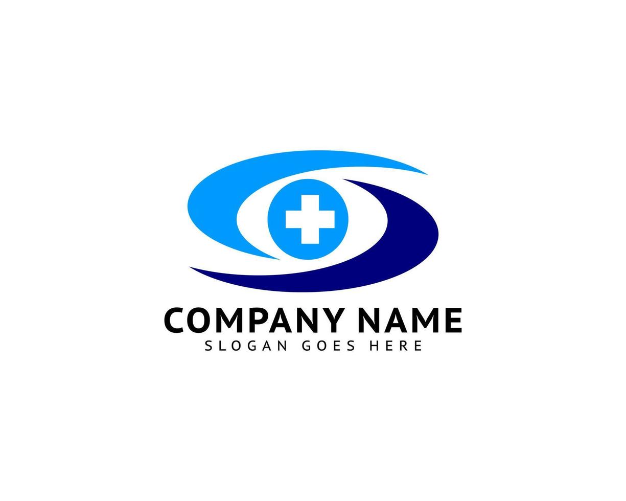 medizinisches Auge Logo Template Design Vektor
