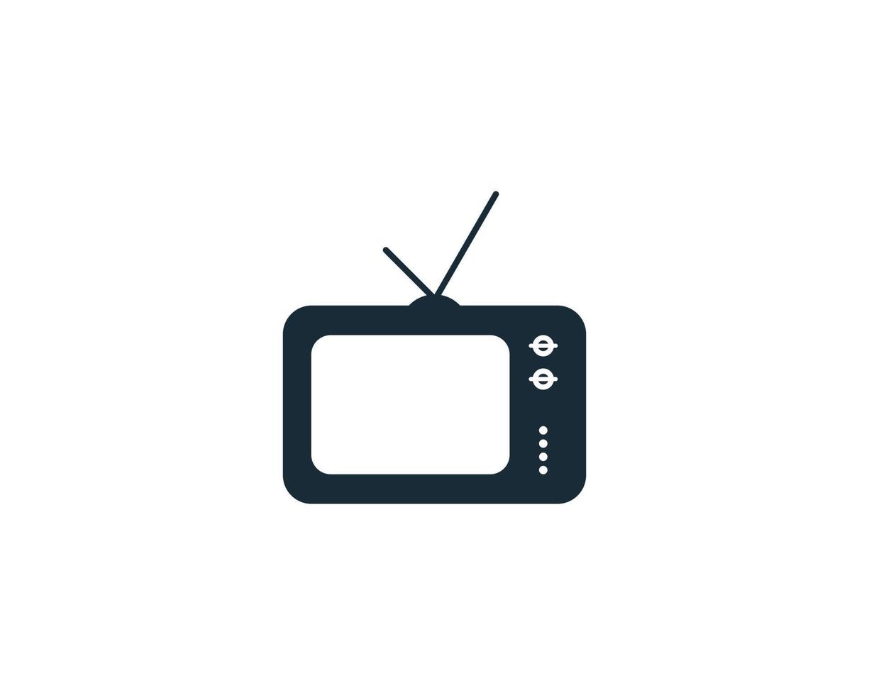 TV-ikonen vektor logotyp mall illustration design