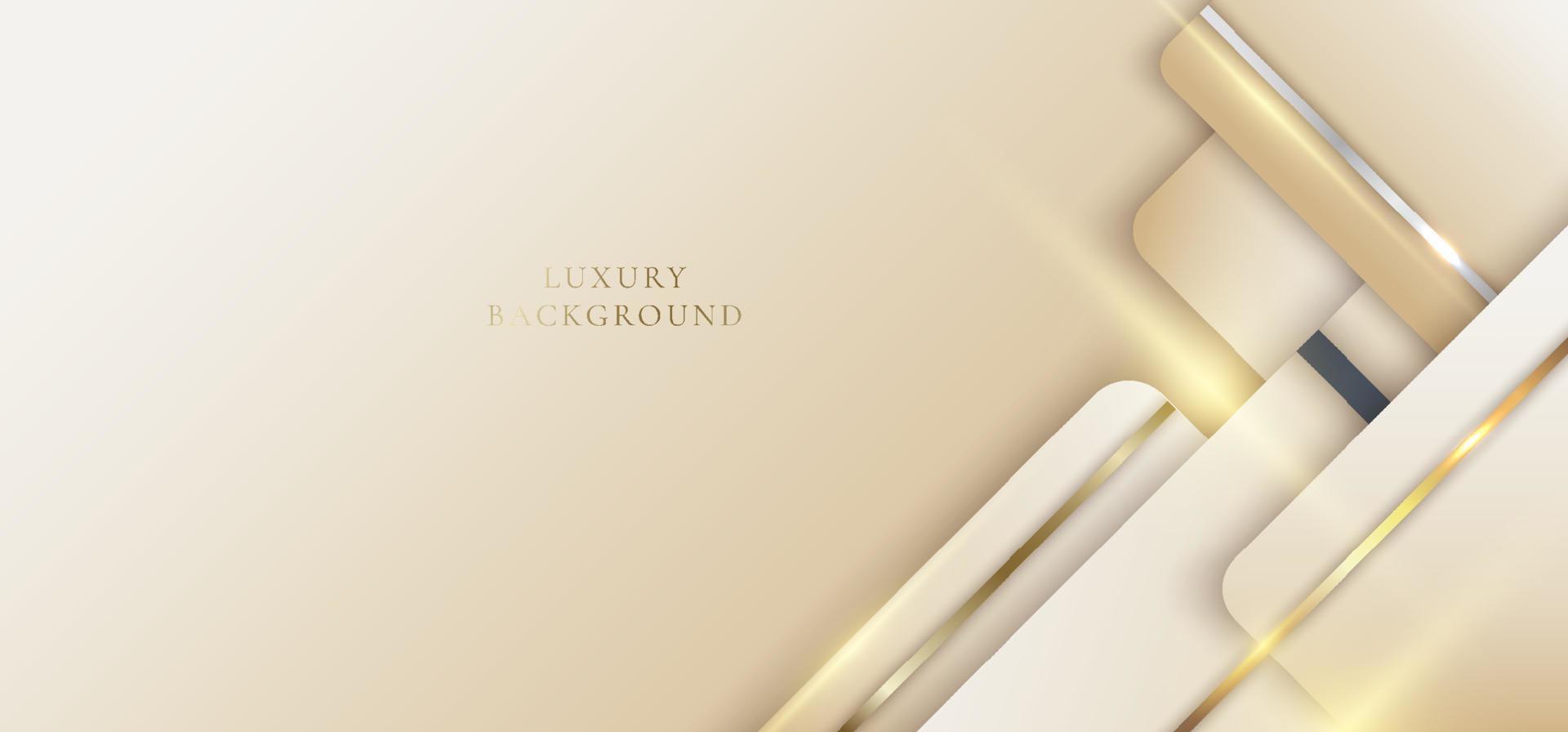 elegante luxusvorlage abstrakter hintergrund hellbraune quadrate schicht vektor