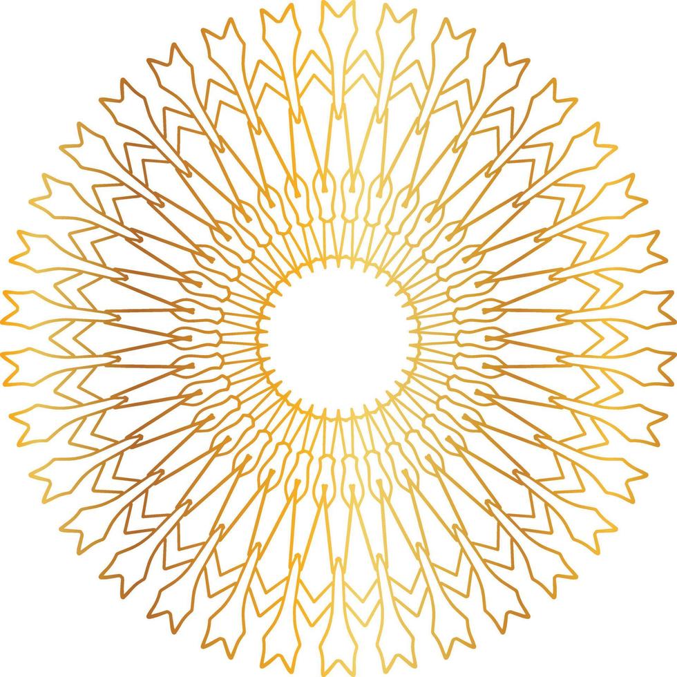 gyllene mandala design, kunglig, design, bakgrund, cirkel, blomma vektor