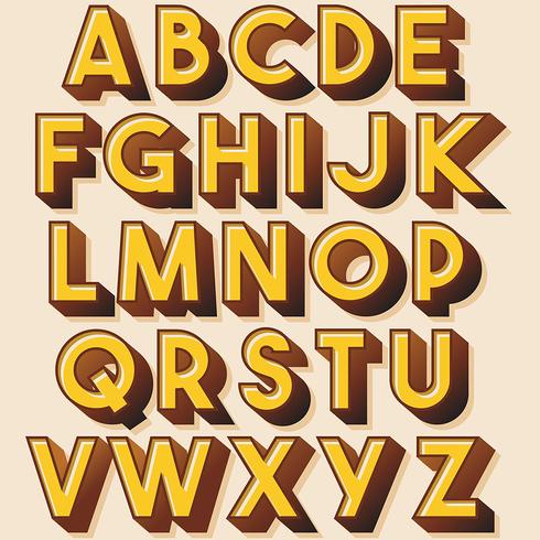 Extra djärv gul typografi design vektor