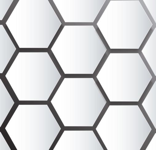 abstrakte Bienenstock Hexagon und Raum Hintergrund vektor