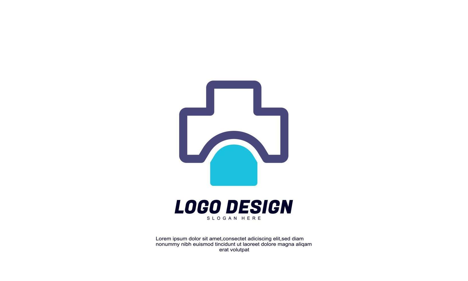 Aktienvektor abstraktes kreatives Logo medizinische Apotheke für gesundes Unternehmen farbenfroher Designvektor vektor