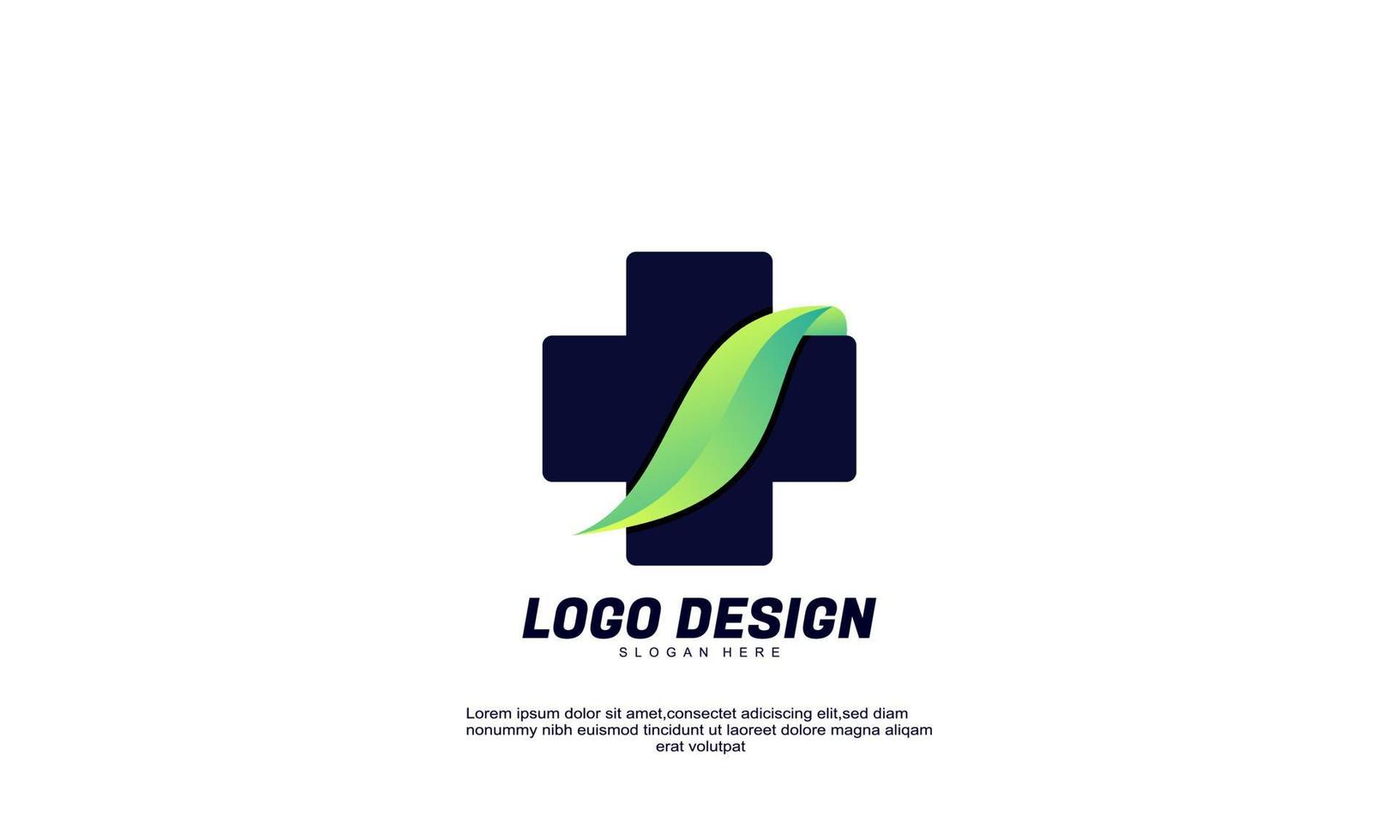 ehrfürchtiges kreatives logo medizinische apotheke für gesundes unternehmen und bunte designvorlage des geschäfts vektor