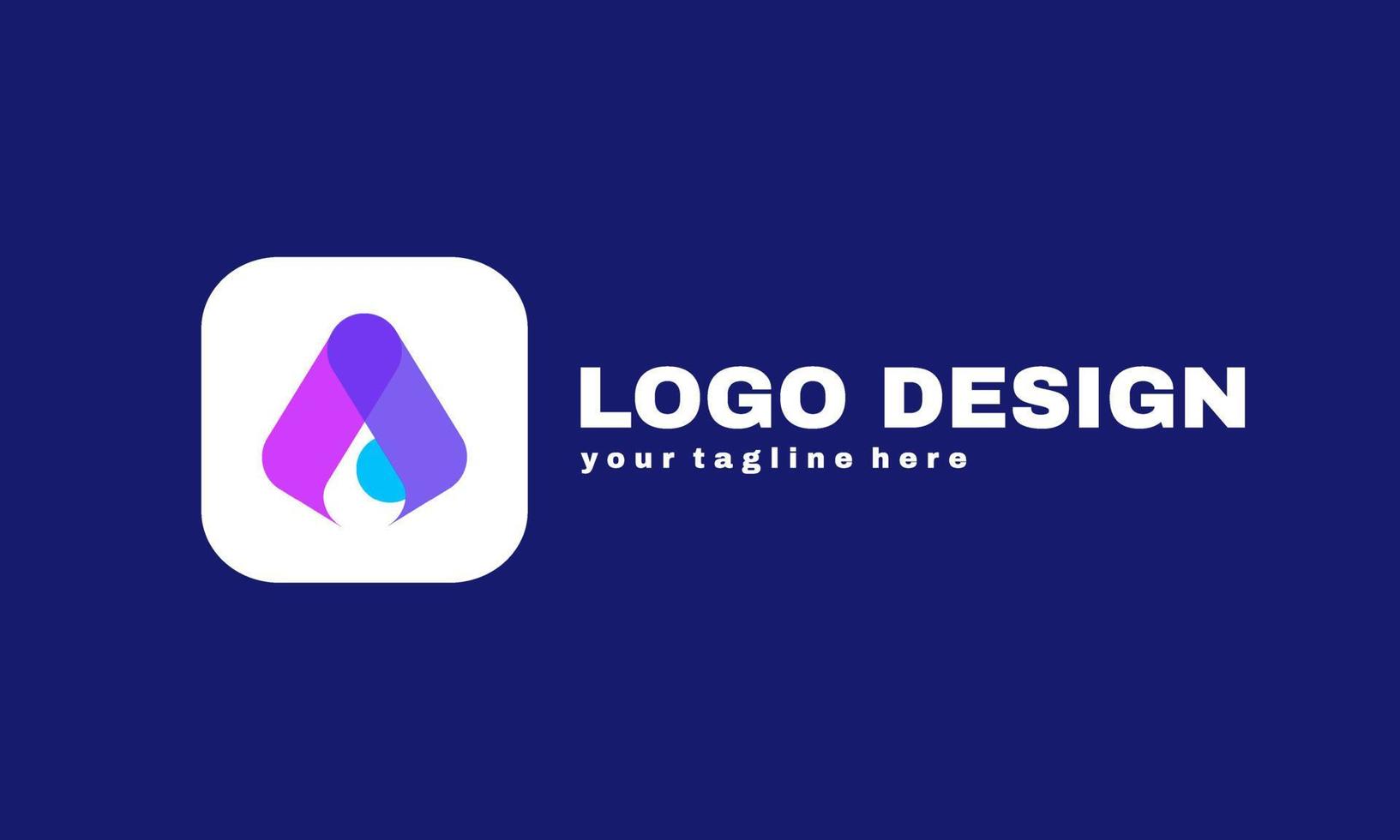 lager vektor abstrakt affärsrådgivning brev en byrå logotyp malldesigner