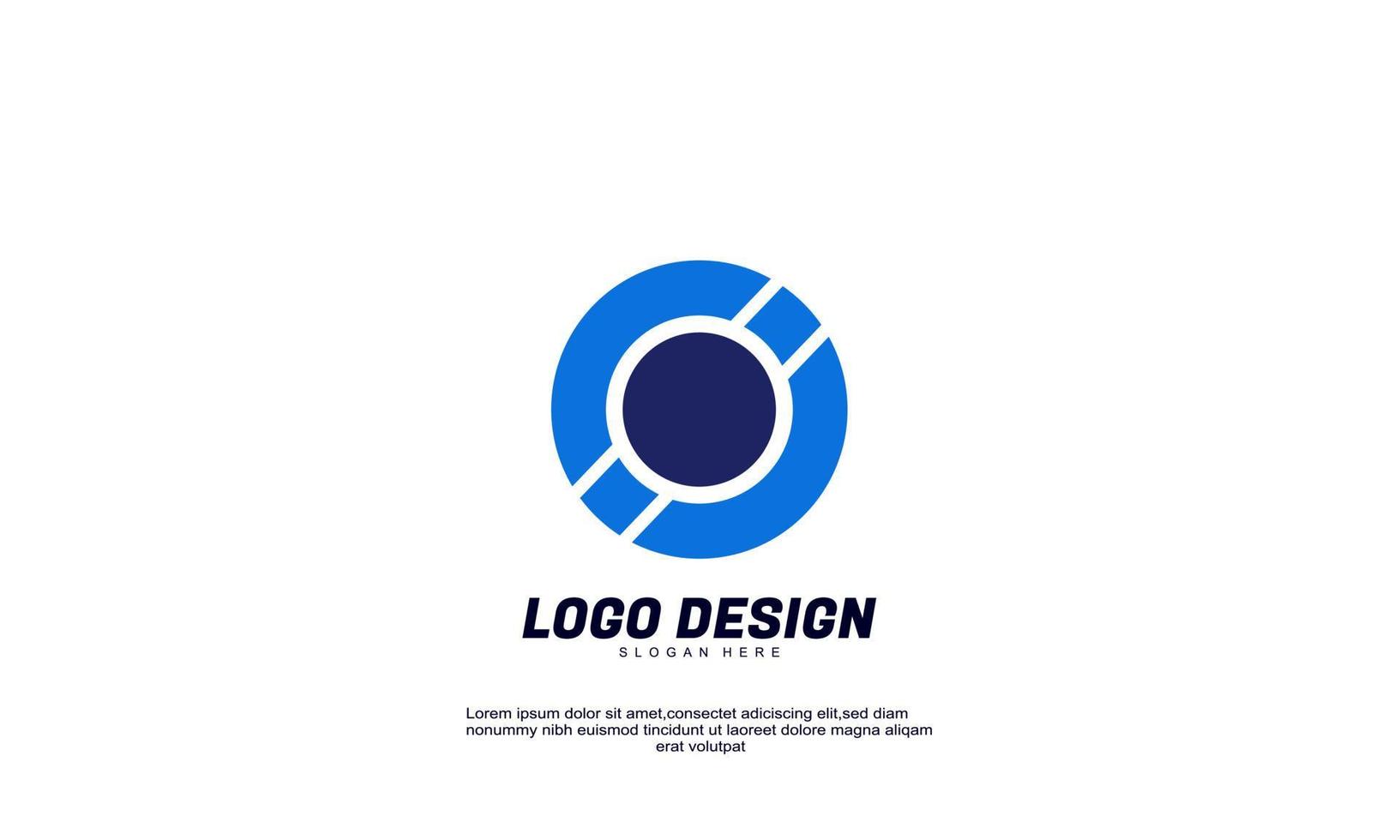 ehrfürchtige kreative ide-logomarke für wirtschaftsfinanzen unternehmensproduktivitätslogo-designvorlage vektor