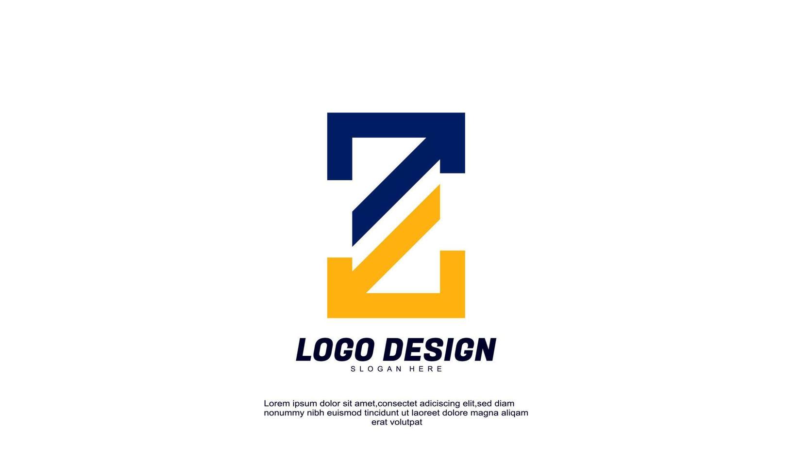 fantastisk kreativa former idé modern logotyp finansbolag affärsdesignmall vektor