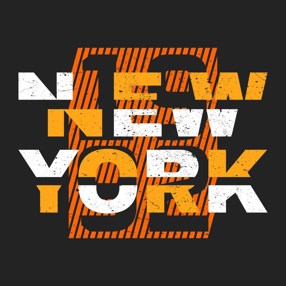 New York 1992 Typografie-T-Shirt-Design vektor