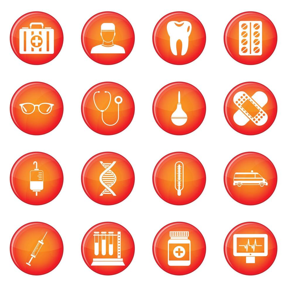 Medizin-Icons-Vektor-Set vektor