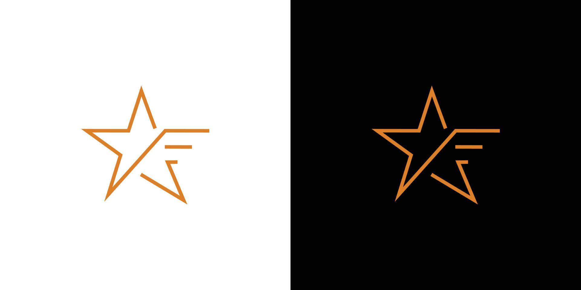 modernes und professionelles Stern-Logo-Design 2 vektor