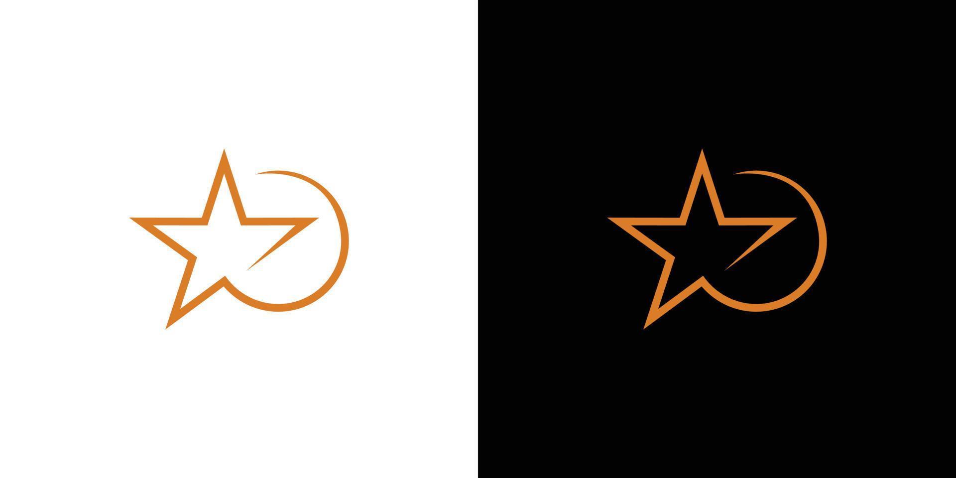 modernes und professionelles Star-Logo-Design 1 vektor