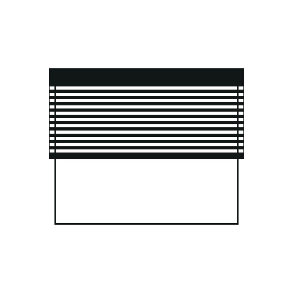 fönster med persienner linjär ikon. kontur symbol. vektor isolerade kontur