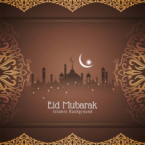 Abstrakter eleganter dekorativer Hintergrund Eid Mubaraks vektor