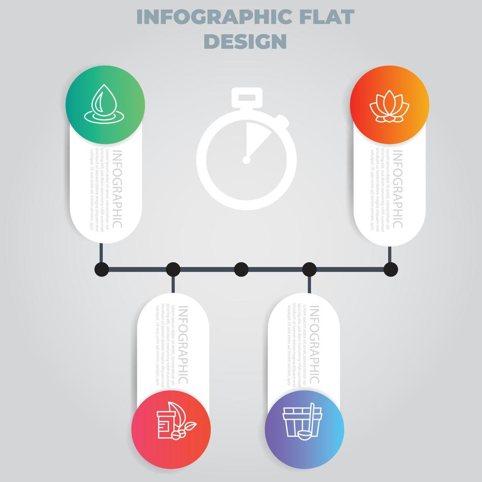 visualisering av affärsdata. processdiagram. abstrakta element av graf, diagram med steg, alternativ, delar eller processer. vektor affärsmall för presentation. kreativt koncept för infographic.