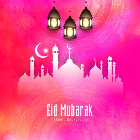 Abstrakt elegant stilig Eid Mubarak bakgrund vektor