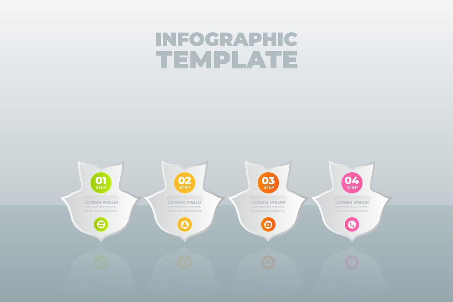 vektor infographic formgivningsmall med alternativ eller steg