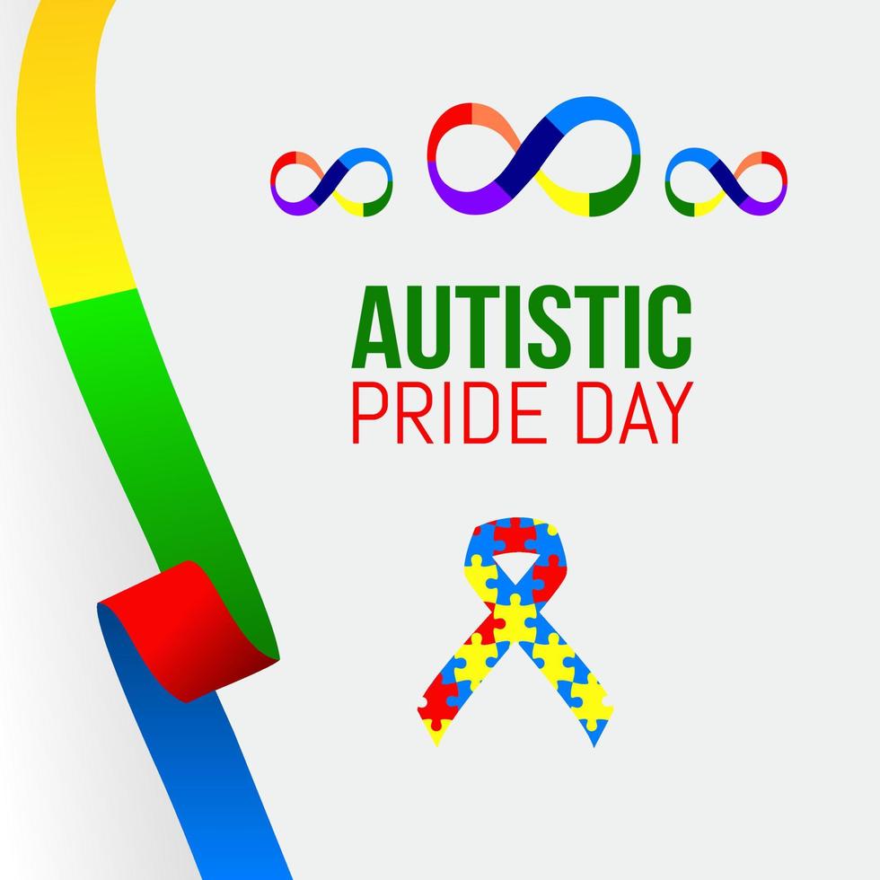 autistische Pride-Day-Vektorillustration vektor