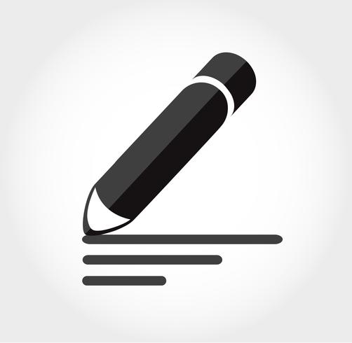 penna ikonen minimal symbol vektor