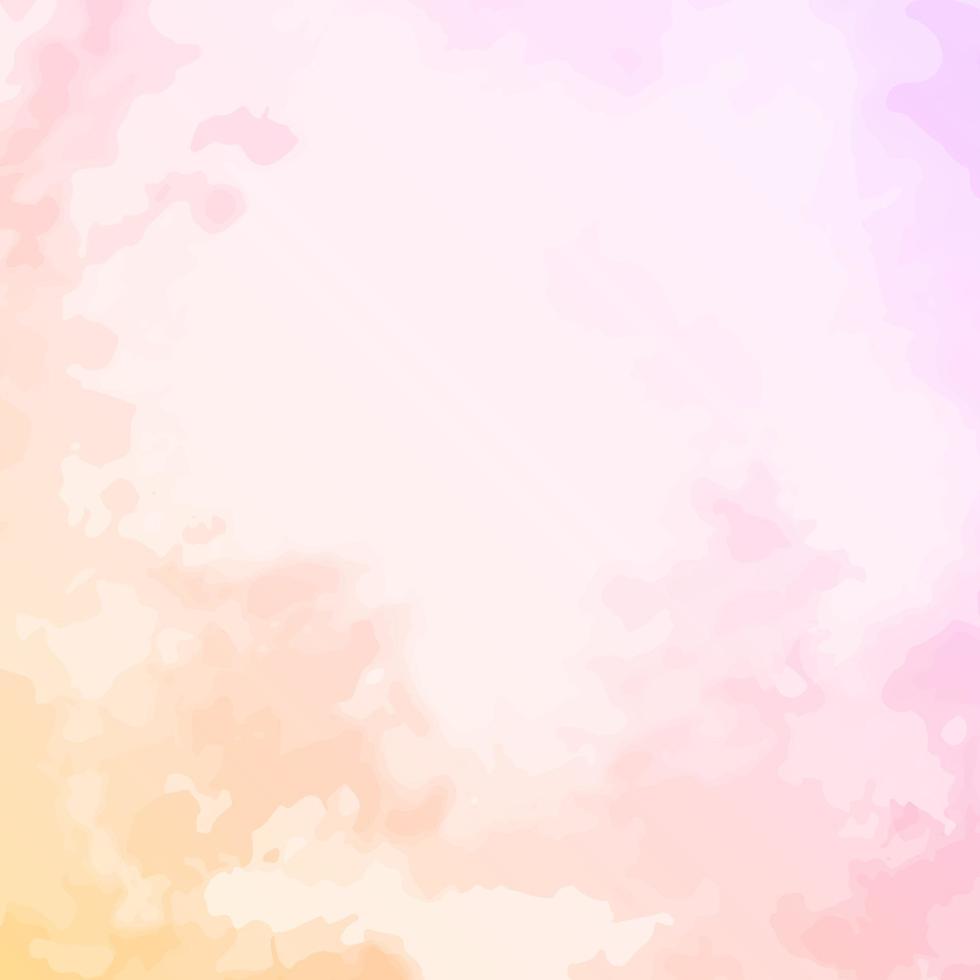 pastellpfirsichrosa aquarellhintergrund mit tropfenflecken und wischflecken vektor