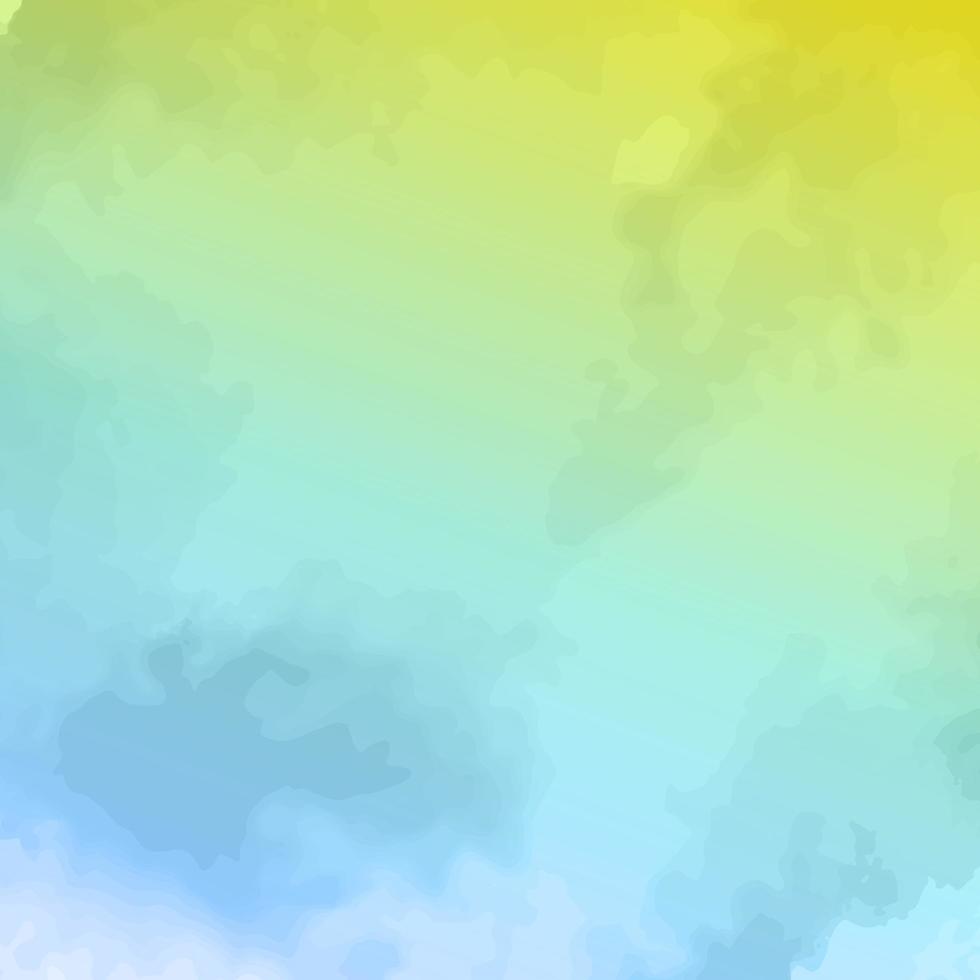 blå och gul abstrakt akvarell bakgrund med droppfläckar och fläckar vektor