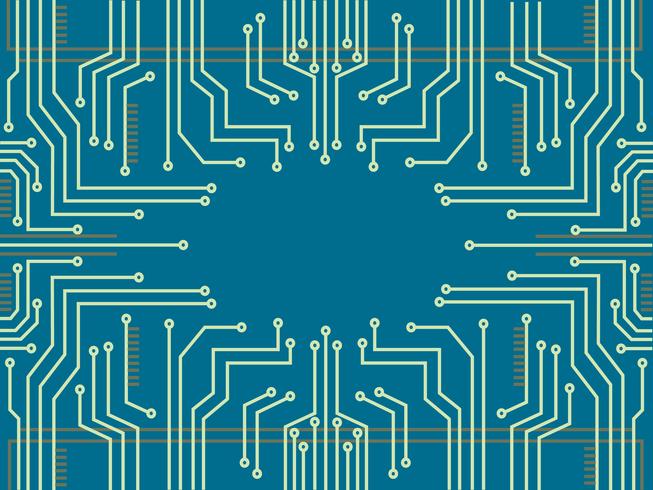 Mikrochip Linie Technologie Symbol abstrakten Hintergrund vektor