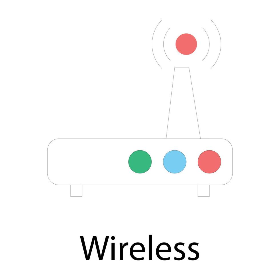 drahtlose Modemkonzepte vektor