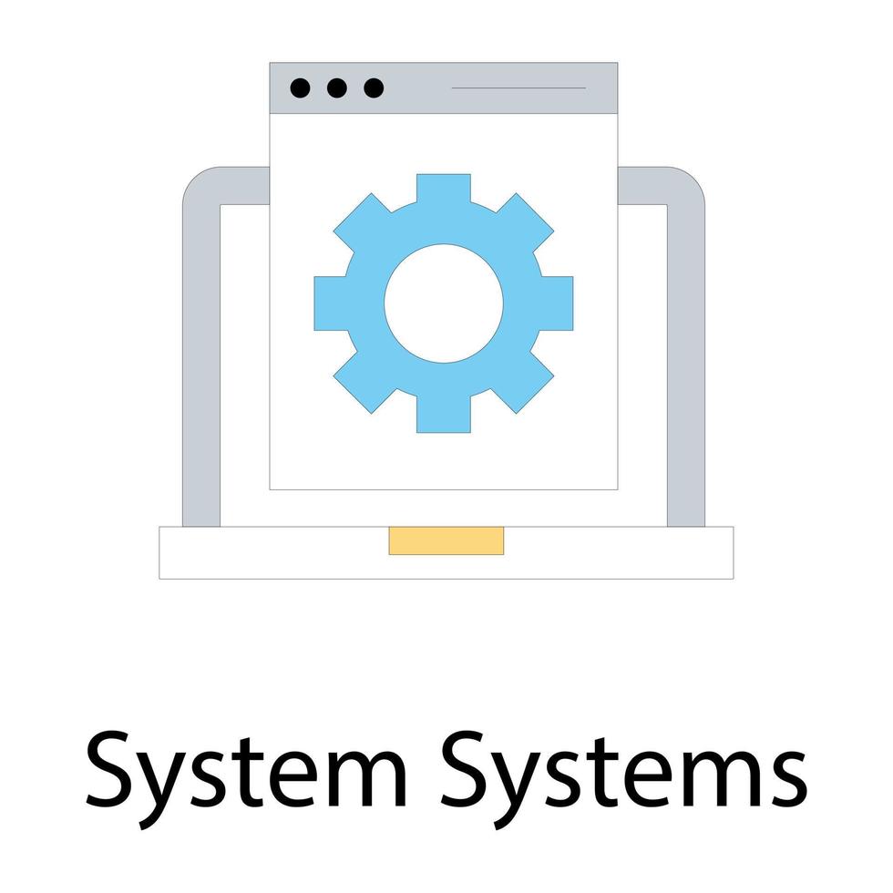 trendige Systemkonzepte vektor