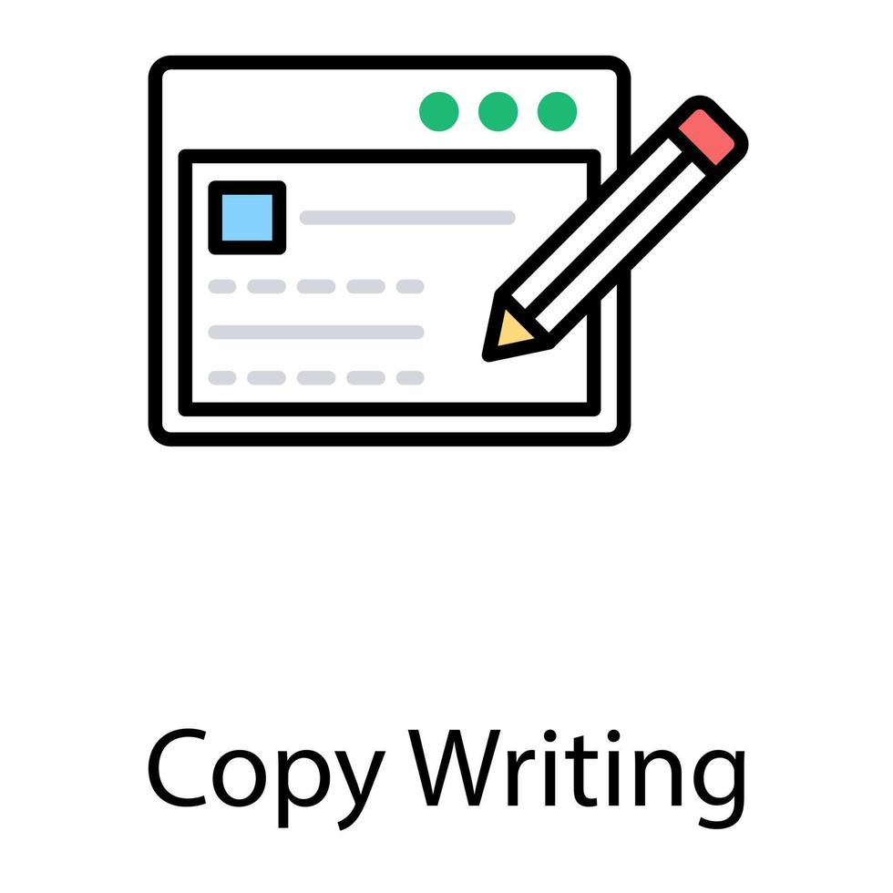 seo copywriting koncept vektor