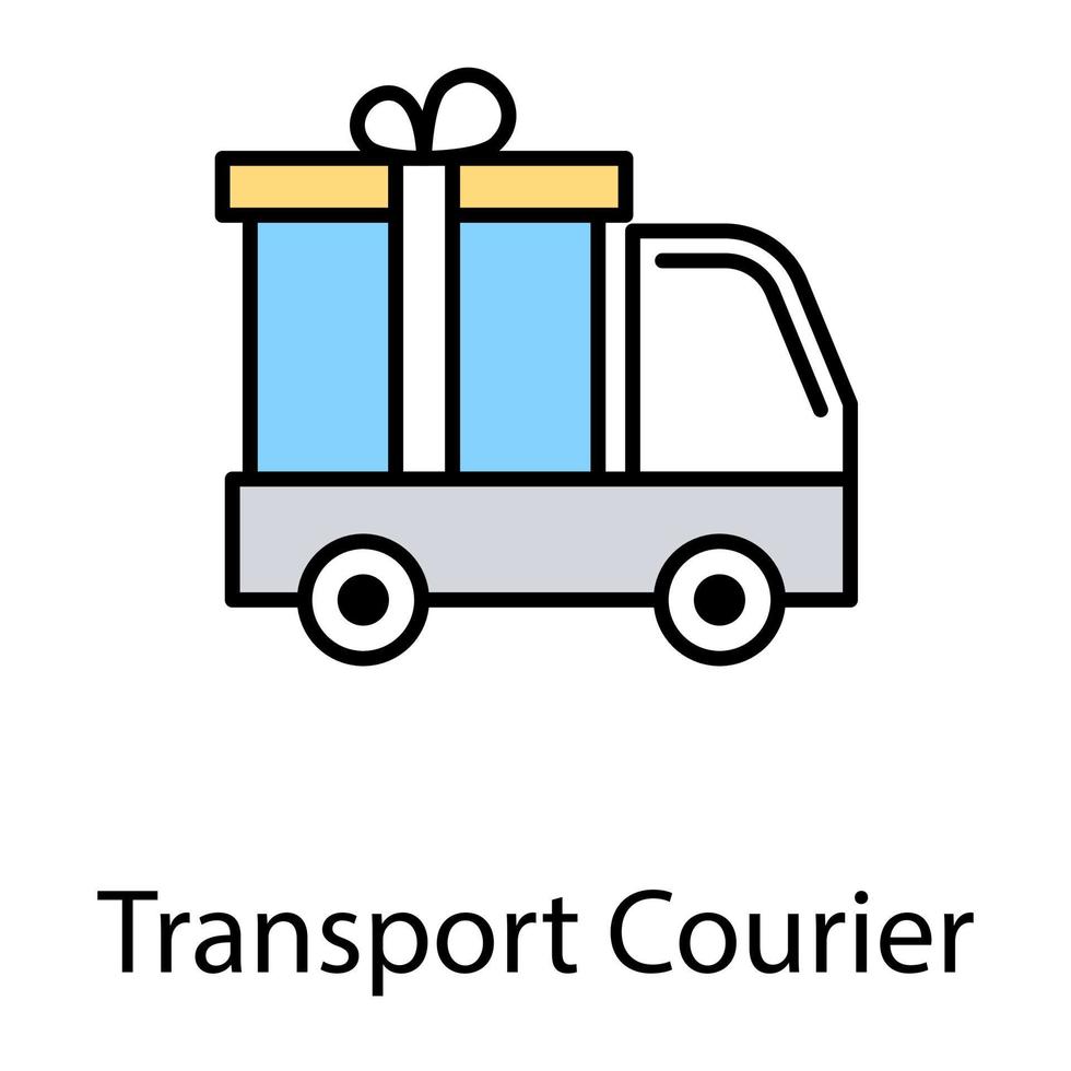 transport kurir koncept vektor