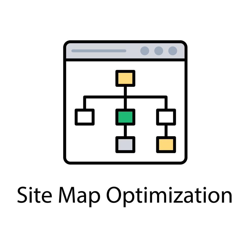 Sitemap-Optimierung vektor