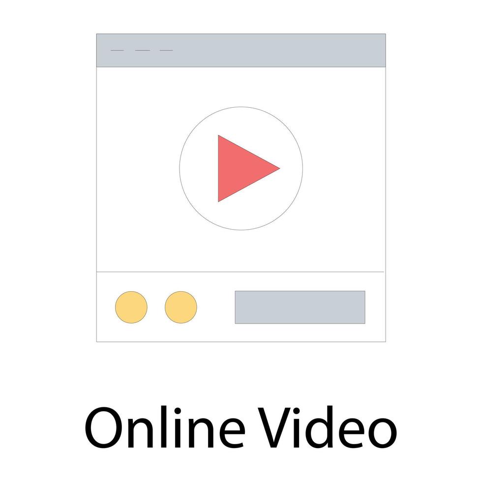 online videokoncept vektor