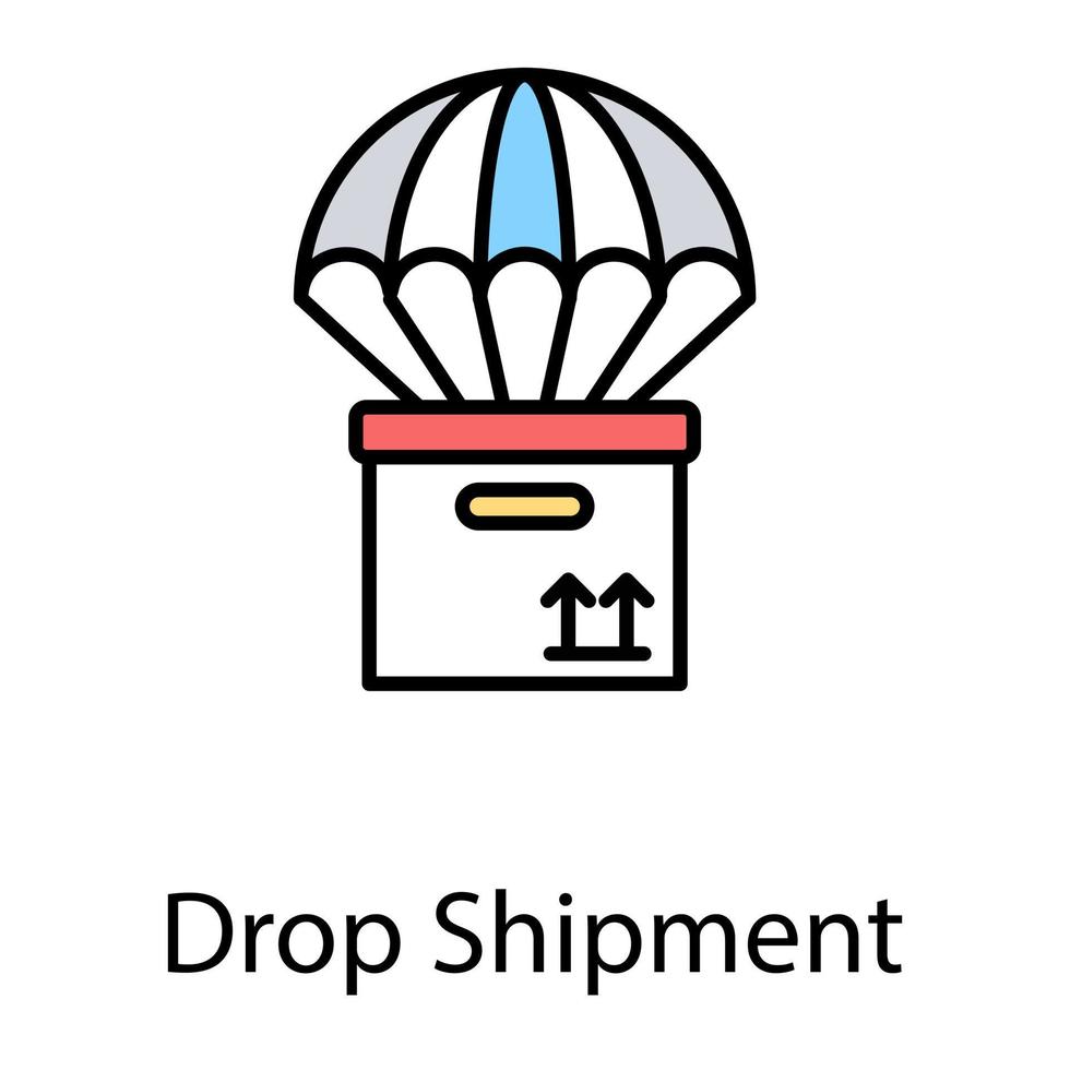 drop shipment koncept vektor