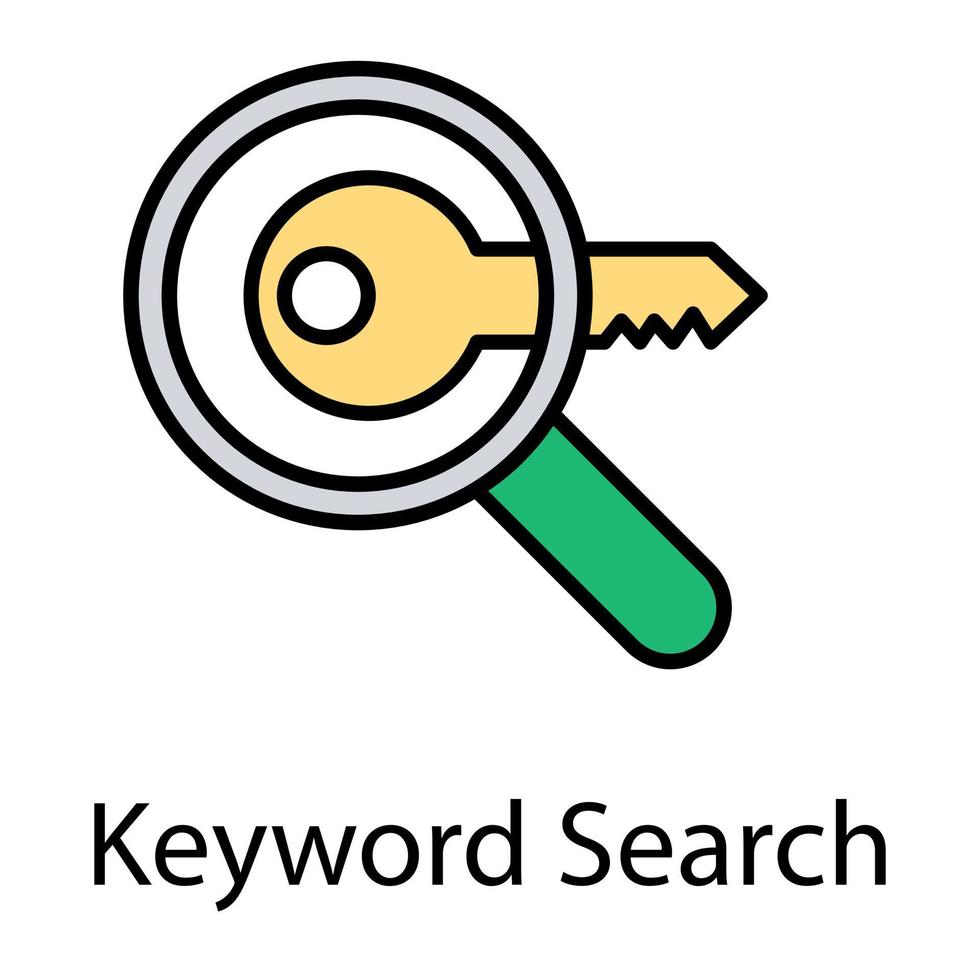 Keyword-Recherche-Konzepte vektor