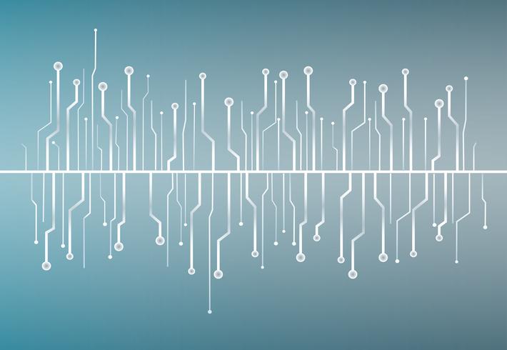 Technologie Linie Symbol abstrakten Hintergrund Vektor