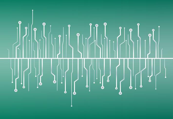 teknologi linje symbol abstrakt bakgrund vektor