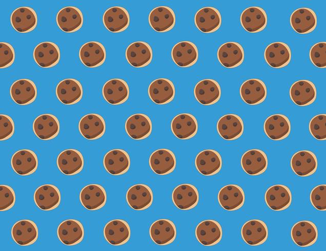 Pastell Cookie Cartoon Hintergrund vektor