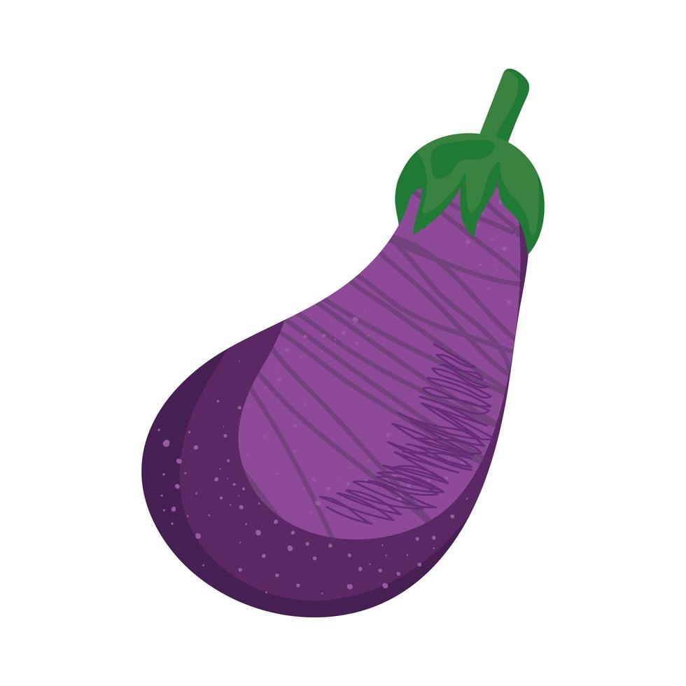 färsk aubergine grönsak vektor