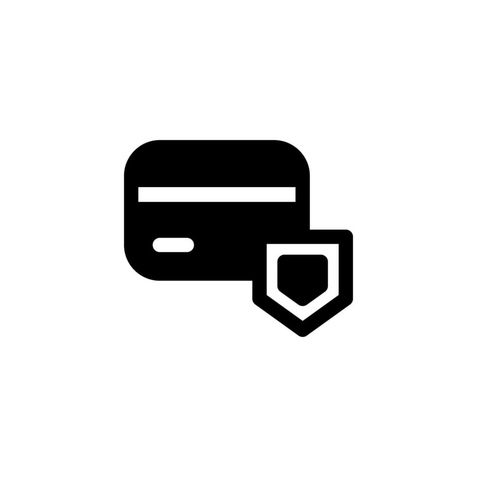 Zahlungssicherheit Icon Design Vektorsymbolschutz, Kredit, Karte, Banksafe, Datensicherheit vektor