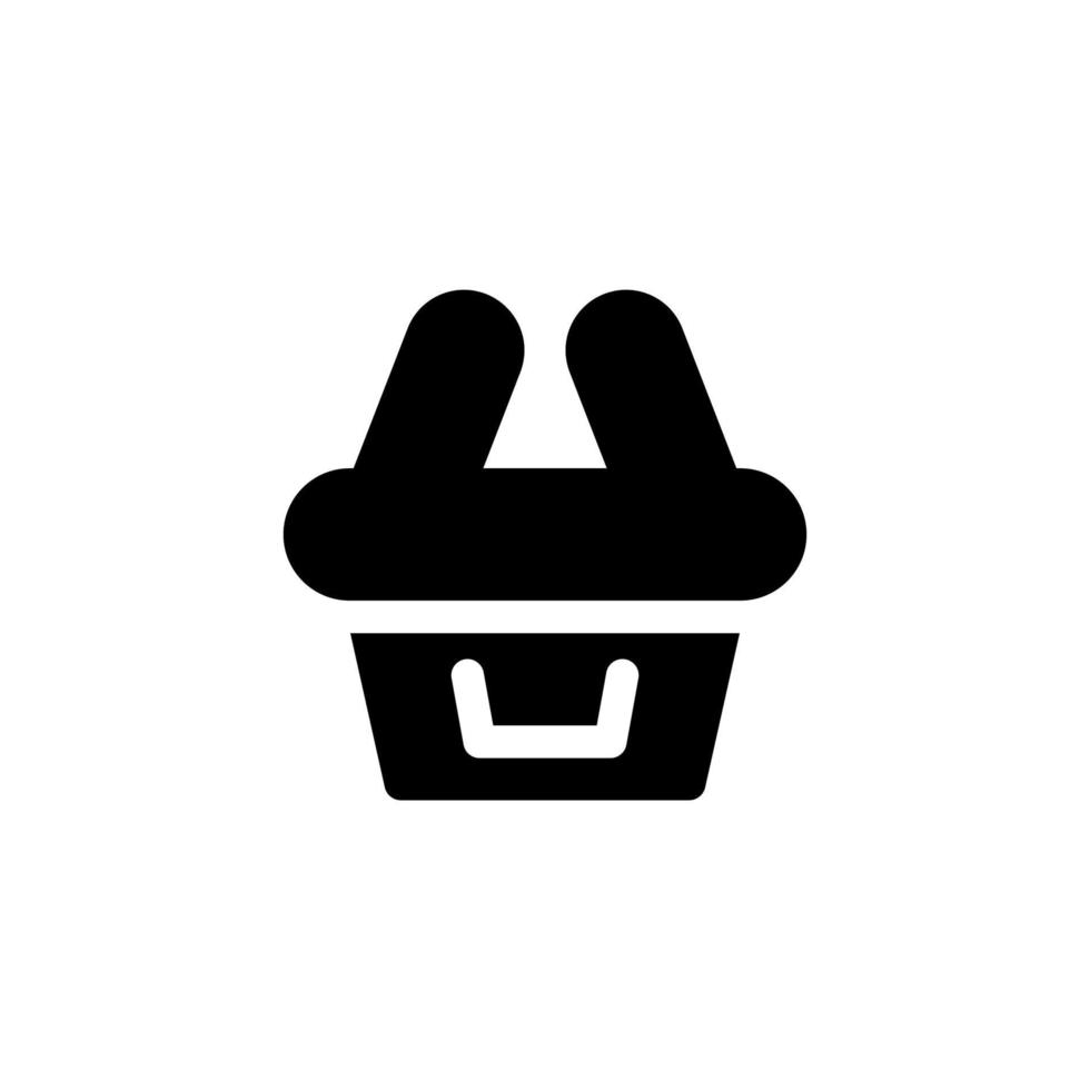 Warenkorb Icon Design Vektor Symbol Einzelhandel, Einkaufen, Korb, Tasche, Markt für E-Commerce