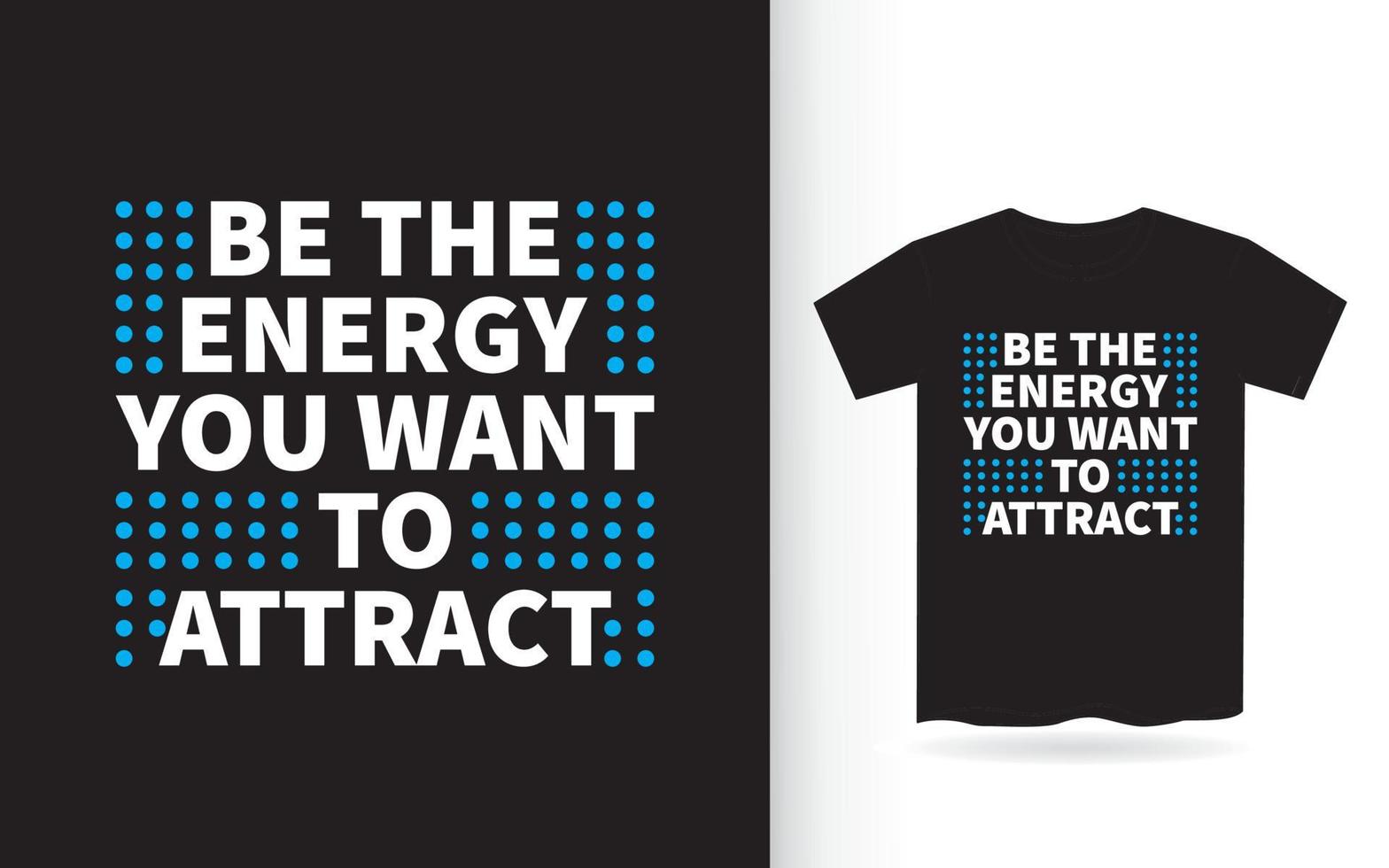 inspirerande citat om energibokstäverdesign för t-shirt vektor