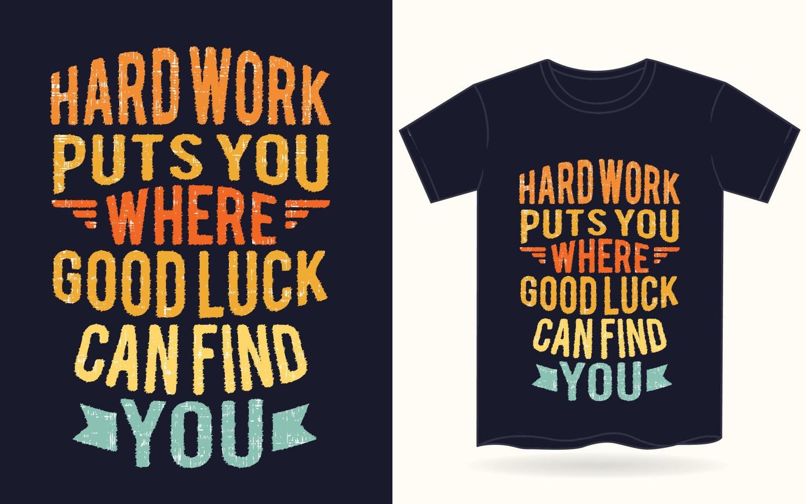 motiverande typografi för t-shirt vektor
