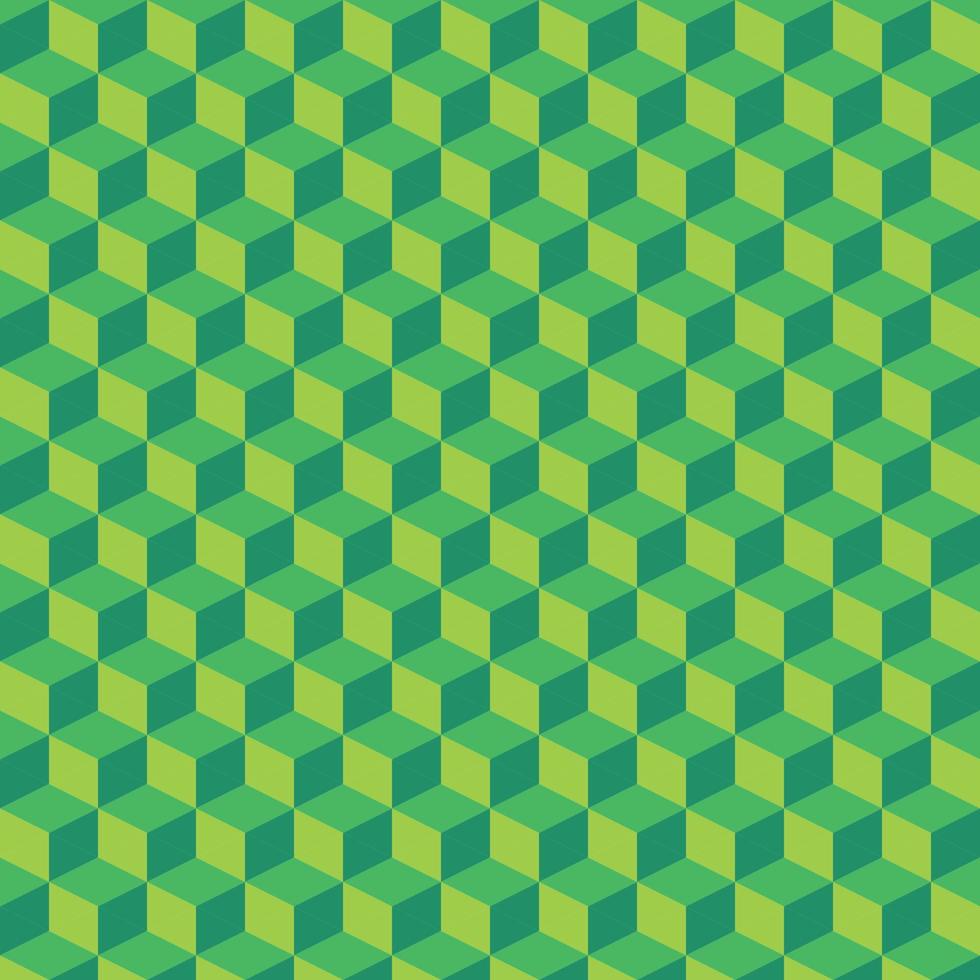 geometrisches Muster grüne Farbe. nahtloser Kachelhintergrund vektor