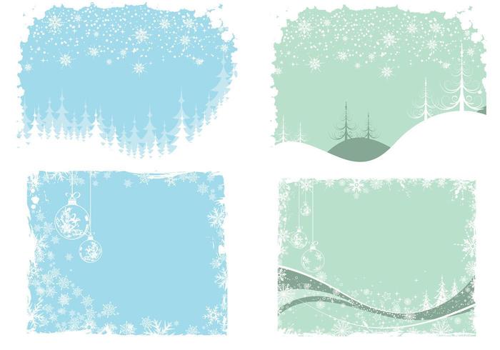 Weihnachten und Winter Wallpaper Vector Pack