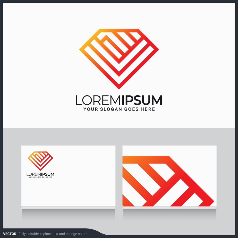 modern geometrisk abstrakt logotypdesign. redigerbar symbol vektorillustration vektor