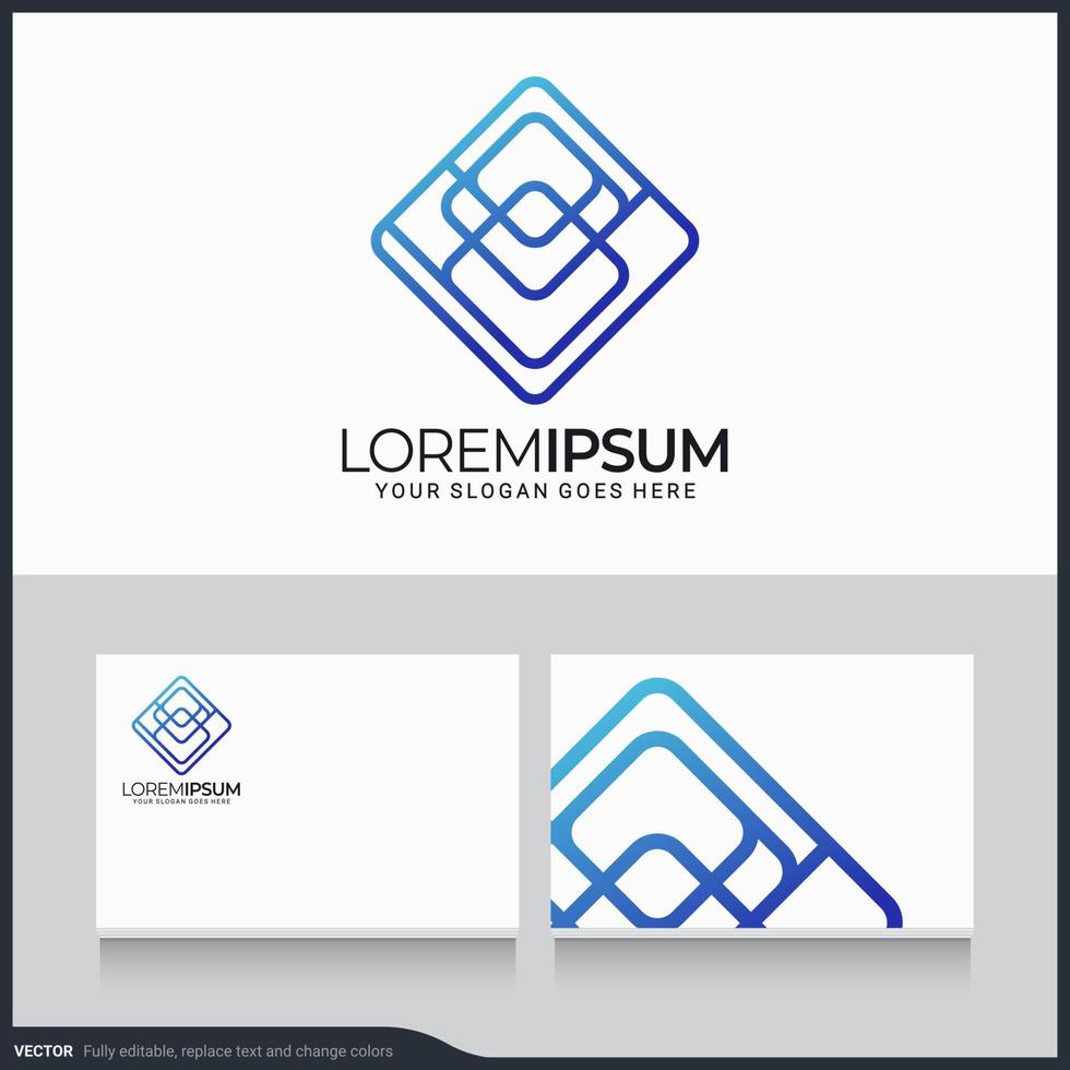 modern geometrisk abstrakt logotypdesign. redigerbar symbol vektorillustration vektor