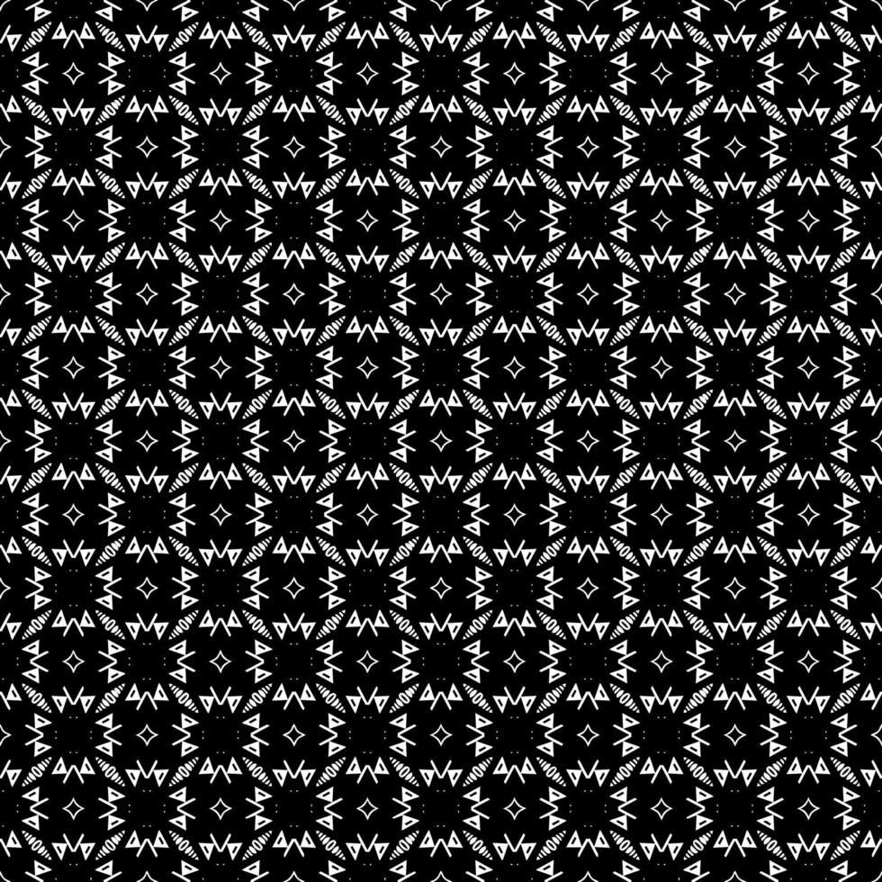 Schwarz-Weiß-Oberflächenmuster Textur. bw dekoratives Grafikdesign. Mosaik Ornamente. Mustervorlage. vektor