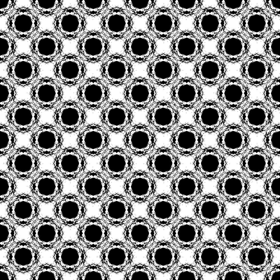 Schwarz-Weiß-Oberflächenmuster Textur. bw dekoratives Grafikdesign. Mosaik Ornamente. Mustervorlage. vektor